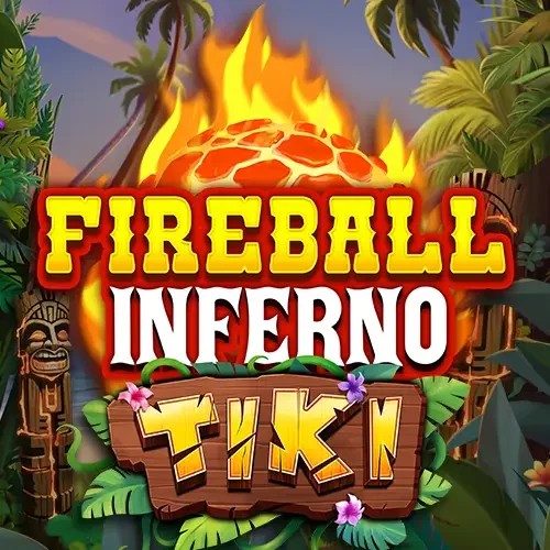 Fireball Inferno Tiki slot visual from NetEnt available on hurmio-casino.fi